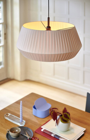 Lampa wisząca z bawełnianym abażurem DICTE Nordlux E27 60W Tekstylia Beżowy