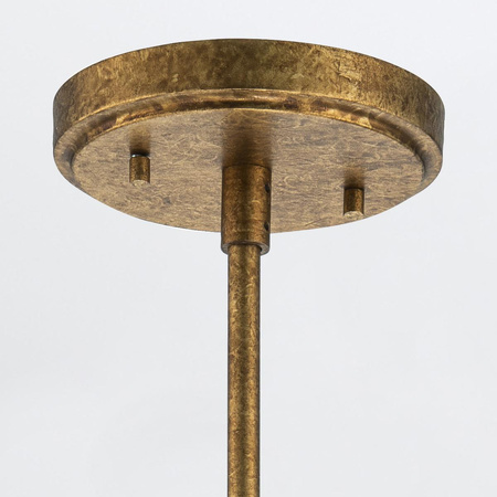 Mała lampa wisząca nad wyspą kuchenną Kristy Przecierane złoto (KRISTY-MP-DG-OPAL) - Elstead Lighting