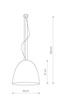 LAMPA WISZĄCA, ŻYRANDOL EGG WHITE | BIAŁY L (9023) - Nowodvorski - żyrandol