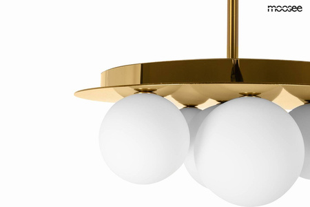 Złota lampa wisząca kule BACARDI (MSE1501100439) - Moosee