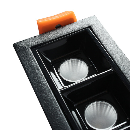 Lampa liniowa Led podtynkowa 30W 4000K czarna JDL-15T - DomenoLED