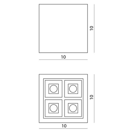 Lampa sufitowa RODI czarna (66460) - Ramko