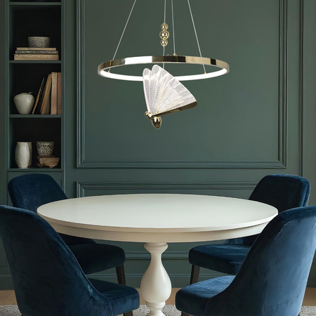 Lampa wisząca Marissa Ring złota LED CCT (LP-2515/1P GD) - Light Prestige