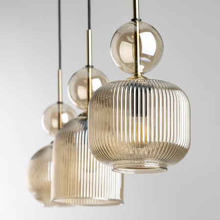 SOPHIA COGNAC LAMPA WISZĄCA 3XE14 (11042) - TK Lighting