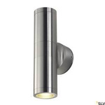 ASTINA, lampa ścienna outdoor, TCR50-SE, IP44, okrągła, up/down, szczotkowane aluminium, maks. 44W (228776) - SLV