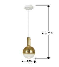 Matices lampa wisząca 1L (553722) - Schuller