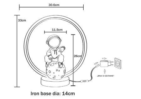 LAMPA STOŁOWA YOGA (ED81F134U) - Zuma Line