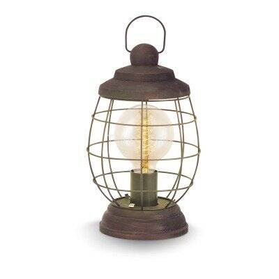 Lampa stołowa BAMPTON niebieski/chrom (49288 - Eglo)
