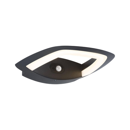 Oprawa elewacyjna AKENA LED PIR 11W 800lm 3000K IP44 230V antracyt aluminium (PL94838) - PAULMANN