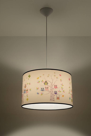 Lampa wisząca do pokoju dziecka bajkowy wzór SOWY 40 (SL.1423) - Sollux Lighting