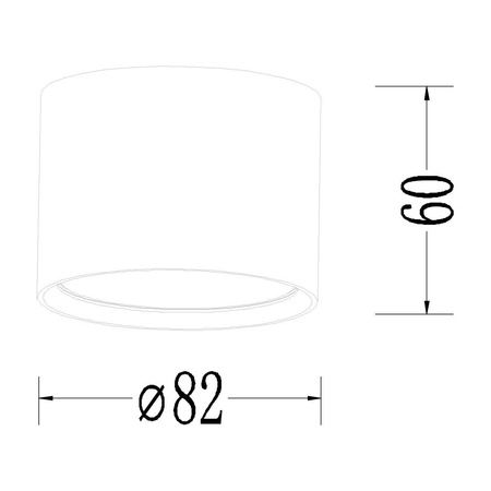 Kendal Oprawa natynkowa 1 x GX53 czarna  (LP-6331/1SM GX53 BK) - Light Prestige