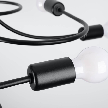 Żyrandol LEVAR 8 czarny (SL.1457) - Sollux Lighting
