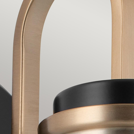 Kinkiet Farum - 1 źródło światła - Czarny, szampański (KL-FARUM1-BK-CPZ) - Elstead Lighting