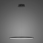 Lampa wisząca Ledowe Okręgi No.1 40cm3k 21W czarna (LA073/P_40_in_3k_21W_black) - ALTAVOLA DESIGN