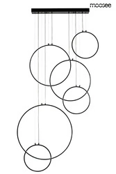 MOOSEE lampa wisząca CIRCULO SIX czarna (MSE010100371) - Moosee