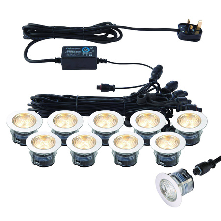 IkonPRO CCT 3000K/4000K 45mm kit IP67 0.75W (73349) - Saxby