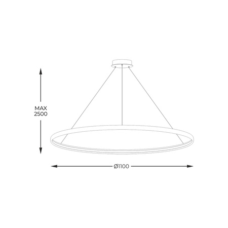 Lampa wisząca CIRCLE 110 (LA0717/1) - Zuma Line