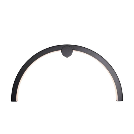 Kinkiet TRIO ARC matowy czarny IP44 (W0334) - MAXLIGHT