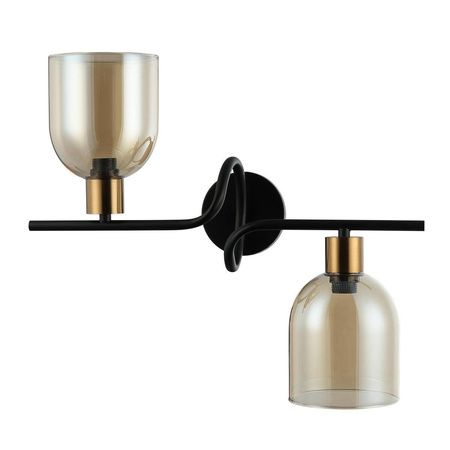 Kinkiet Servio  (WL-66892-2A-BK-AMB) - Italux