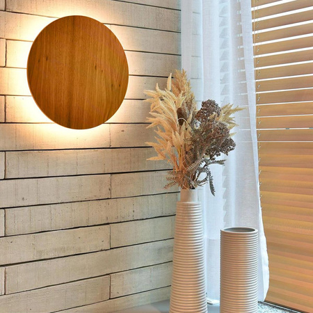 Kinkiet LED Clean (QN-CLEAN-LED-WB-25-TEAK) - Quintiesse