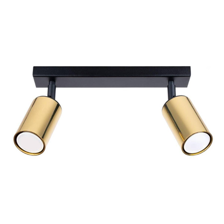 Plafon WINX 2 czarny/złoty (SL.1383) - Sollux Lighting
