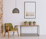 Lampa wisząca Harley (MDM-3471-1 GR+GD) - Italux