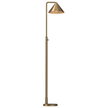 Lampa podłogowa Remyck - 1 źródło światła - Szczotkowane złoto (ALM-REMYCK-FL-GD) - Elstead Lighting