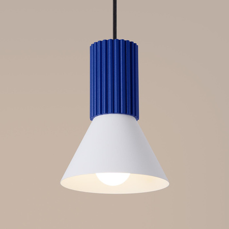 Lampa wisząca ESTRIA 1 biała/ultramaryna (SL.1874) - Sollux Lighting