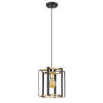 Lampa wisząca Primero  (PND-44003-1-BK-GD) - Italux