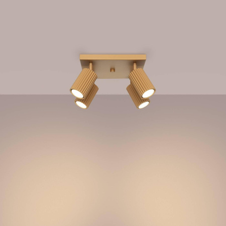 Plafon KARBON 4 złoty (SL.1564) - Sollux Lighting