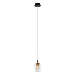 Lampa Wisząca Tasa 1 LED czarna  (PL0143-1) - Yaskr