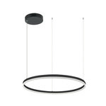 55W LED PENDANT LIGHT 55W 3000K ALUMINUM & ACRYLIC  DIMMABLE DOWN LIGHT BLACK (20262 Zambelis) - Zambelis