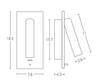 RECESSED READING LIGHT LED 3W BRUSHED BRASS (H67 Zambelis) - Zambelis