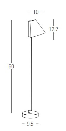 OUTDOOR BOLLARD LIGHT LED 6W GRAPHITE (E283 Zambelis) - Zambelis