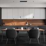 PENDANT LED LIGHT 40W 3000K ALUMINIUM-SILICONE BLACK MATT (22010 Zambelis) - Zambelis