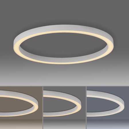 PURE LINES ROUND LAMPA SUFITOWA BIAŁA (6306-16) - Paul Neuhaus