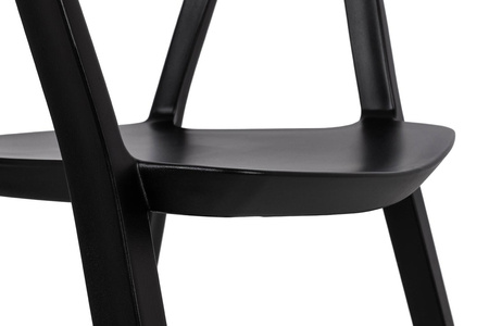 Krzesło VIBIA czarne - polipropylen (210-APP.BLACK) - King Home