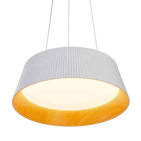Lampa wisząca z efektownym kloszem FRILL LED biała 45 cm (ST-DL6487-WH) - Step into Design