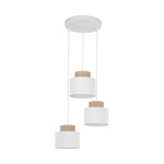 Kaskadowa lampa wisząca DUO WHITE JUTA 3 KOŁO (2594) - TK Lighting
