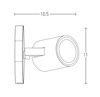 SPOT LIGHT 1XGU10 WHITE (180105 Zambelis) - Zambelis