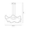 Designerska lampa wisząca do salonu LARGO 16W LED (ML1042) - Milagro