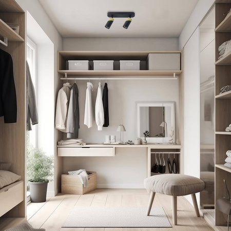 NEO BLACK GOLD SPOT 2xGU10 (ML0281) - Milagro