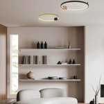 CEILING LED LIGHT 24W 3000K ALUMINIUM-SILICON,GOLD-BLACK RING (23098 Zambelis) - Zambelis