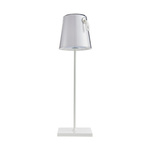 Przenośna ładowalna lampa ogrodowa Ostap biała (TB-2749-WH) - Italux