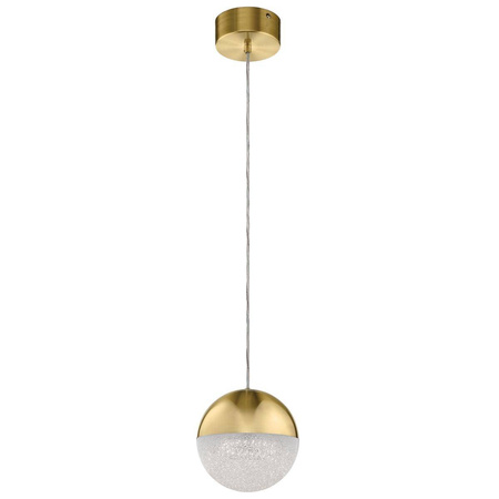 Mała lampa wisząca LED Moonlit - Szampańskie złoto (QN-MOONLIT-P-CG) - Quintiesse