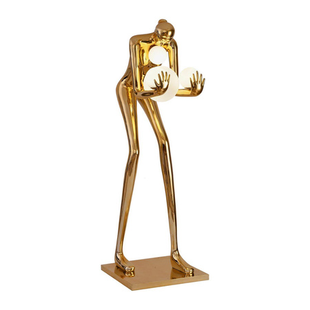 Designerska złota lampa podłogowa WOMAN-2 Gold 190 cm (DN433-F gold) - Step into Design