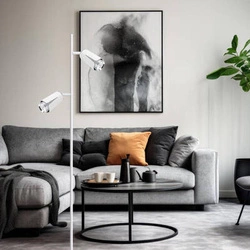 FLOWER WHITE CHROME LAMPA PODŁOGOWA 1xGU10 (ML0277) - Milagro