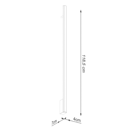 Kinkiet LAGOM 120 zielony oliwkowy LED 4000K (TH.513) - Thoro Lighting
