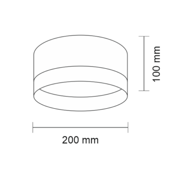 Oprawa natynkowa TOSA (czarny) (1182) - Shilo