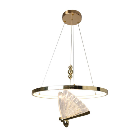 Lampa wisząca Marissa Ring złota LED CCT (LP-2515/1P GD) - Light Prestige